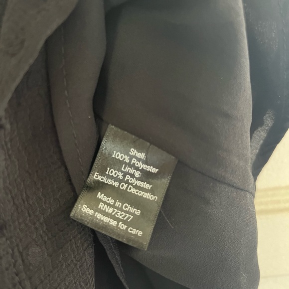 So Black polka dot & lace cami shell sz L - Picture 3 of 4